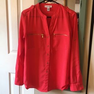 Calvin Klein long or 3/4 sleeve blouse